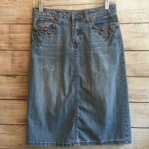 VINTAGE APOLLO JEANS MODEST DENIM SKIRT